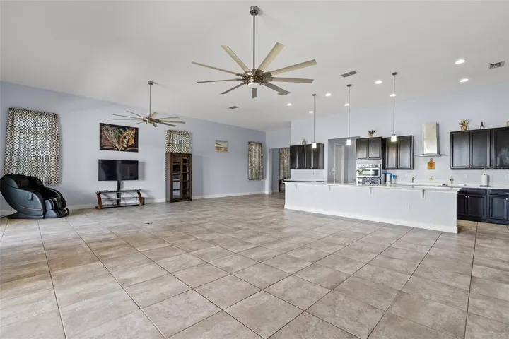 Open Floor Design with 12' ceilings