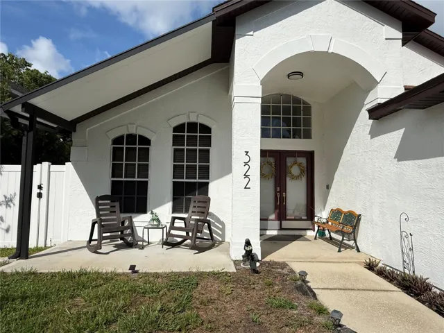 Front porch and entry.