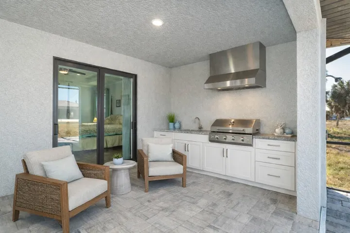 Virtually Staged Outdoor Kitchen