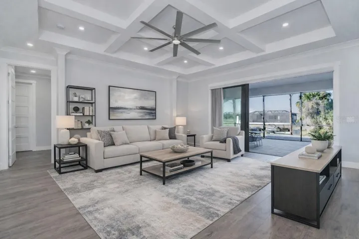 Virtually Staged Living Room