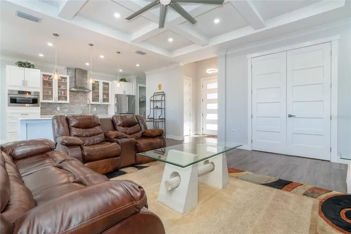 Double doors to the office/den/bedroom