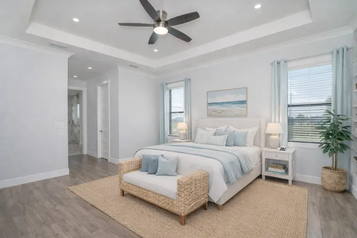 Virtually Staged Primary Suite