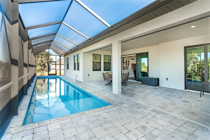 This pool is perfect for laps and sunbathing!