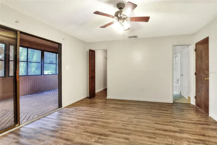 Primary View to Patio/Bath on the Right