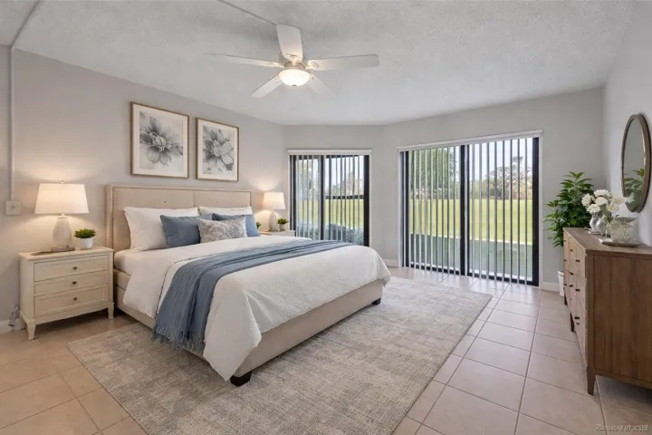 Virtually Staged Primary Bedroom