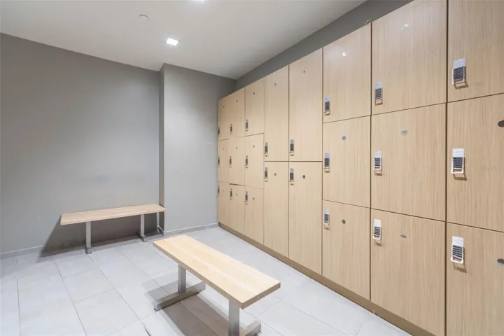 Gym Locker room view #2