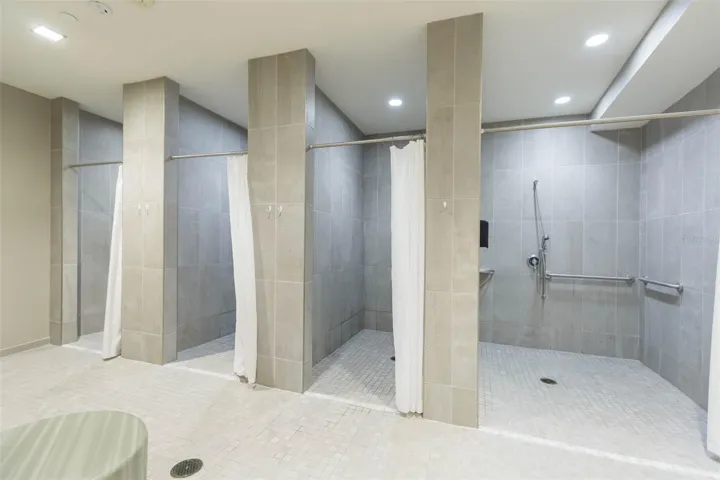 Gym Locker room/showers view #1