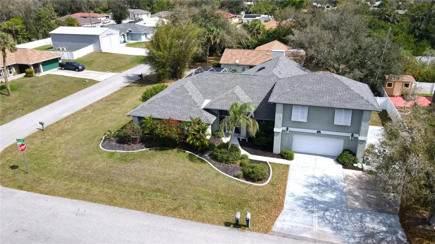 Aerial view of home