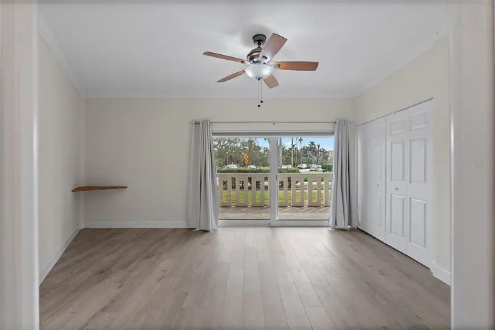Newly updated flooring and impact slider.