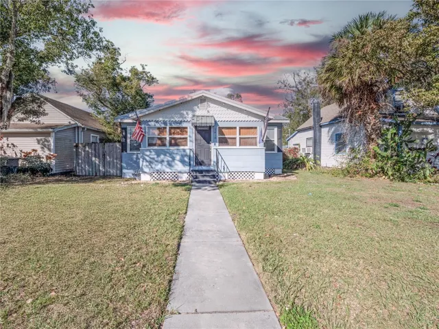 Front  view of home with side walk