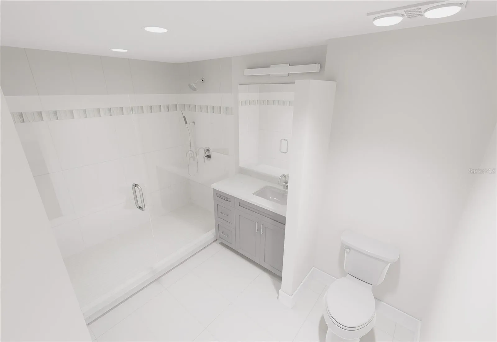 Primary bathroom with shower