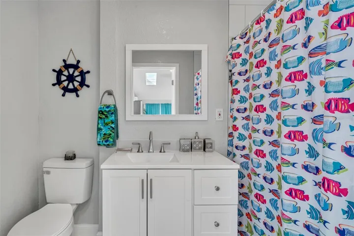 In law bathroom with shower