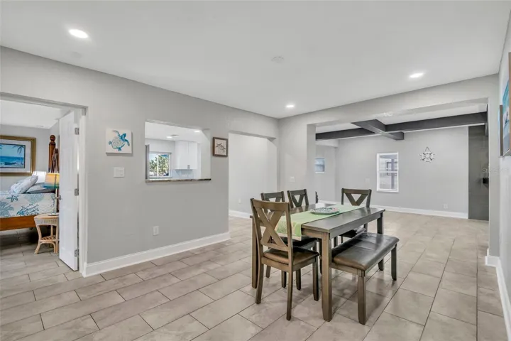 Dining room overlooking Master bedroom