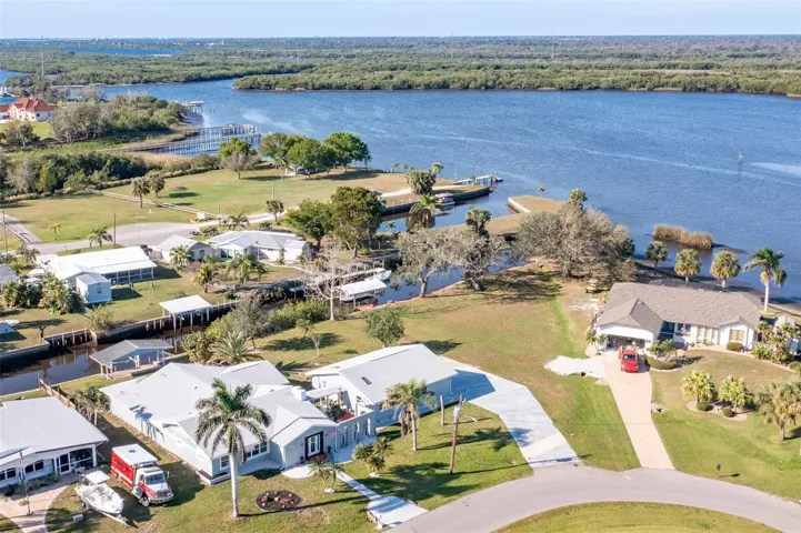 View of Peace River and Jim Long Lake to Charlotte Harbor