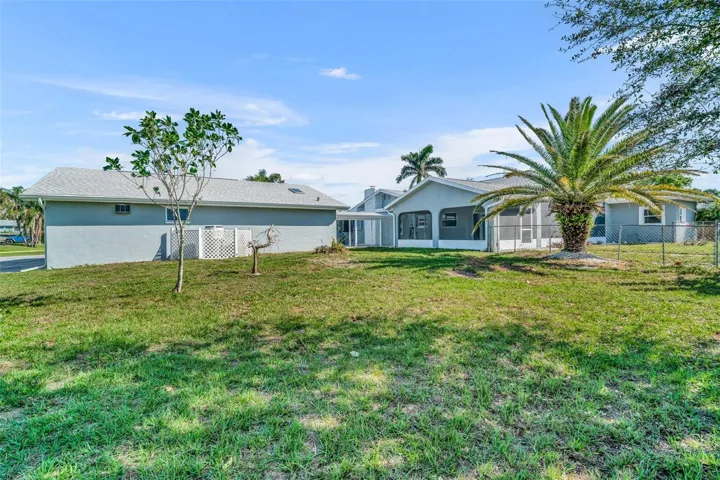Back yard double lot