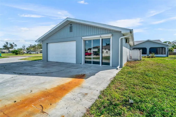 Driveway to garage and workshop