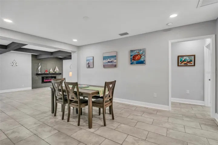 Dining room overlooking Great room