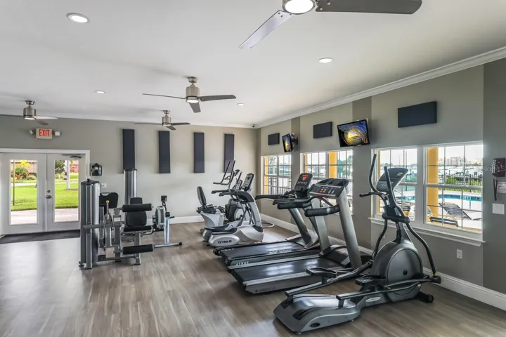 Fitness room in clubhouse