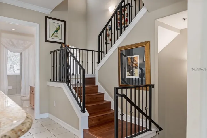 Stairs to third floor