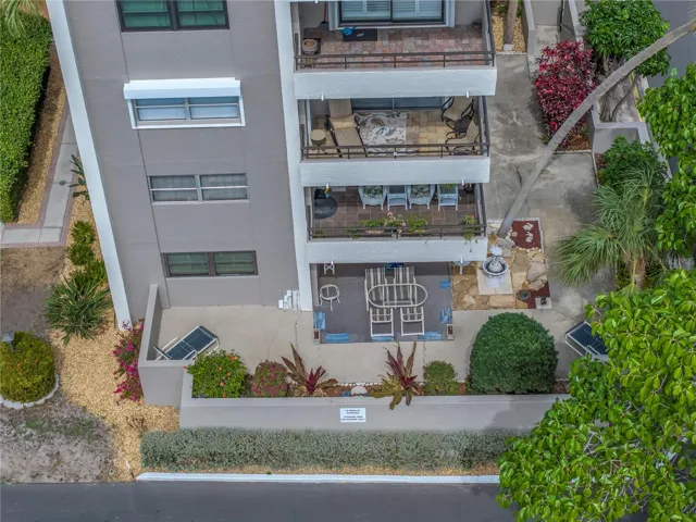 Overhead of patio
