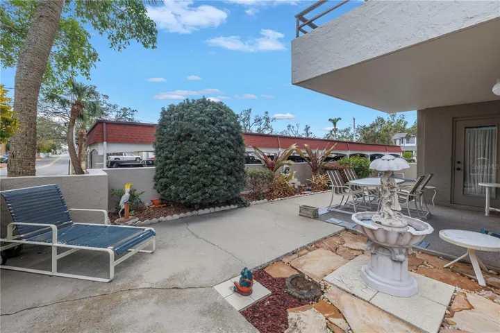 Private patio
