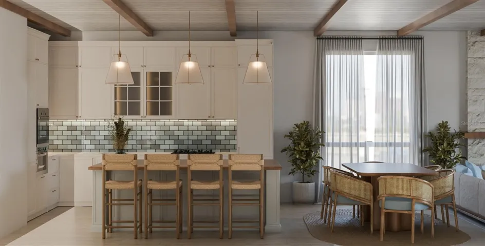 Kitchen - Sample House rendering, architectural drawings included in sale