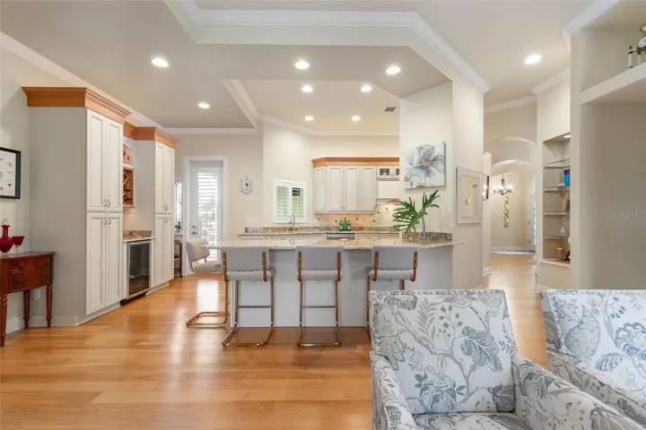 Kitchen open to family room