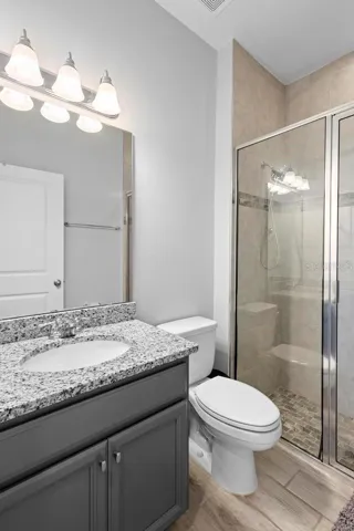 Spacious guest bathroom located 1st floor.