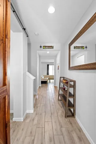 upon entering the front front foyer