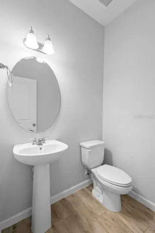 1st floor half bath.