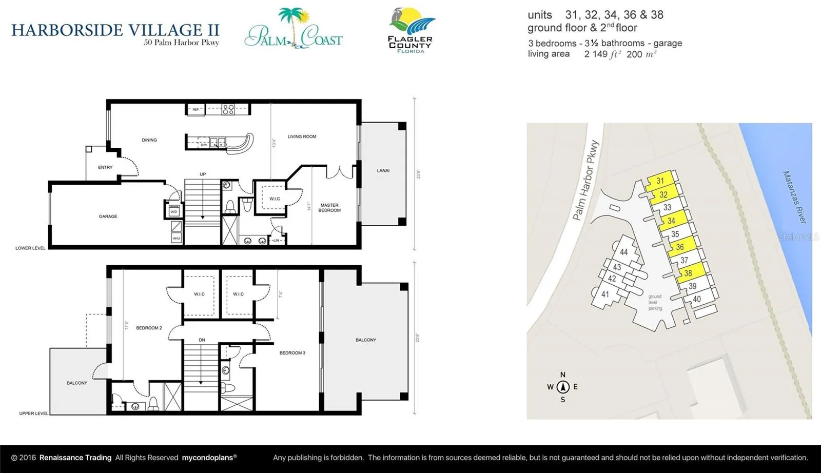Floor plan &amp; Harborside Village II