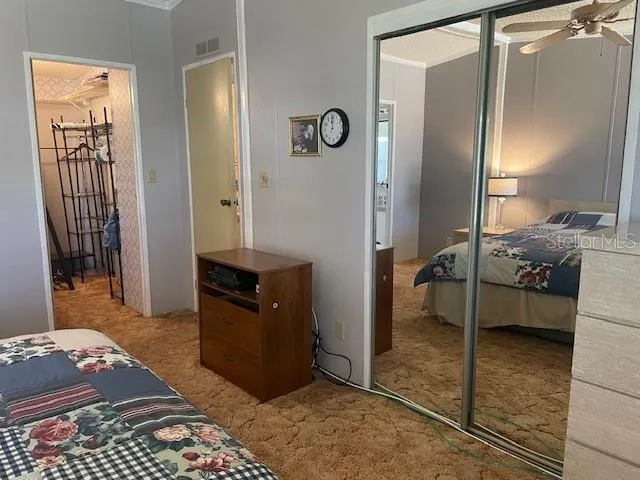 Master Bedroom Walk-In and Double Closet