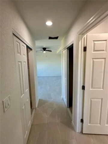 Primary hallway with closets