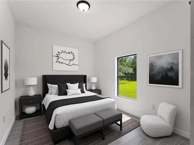 Virtually Staged Bedroom