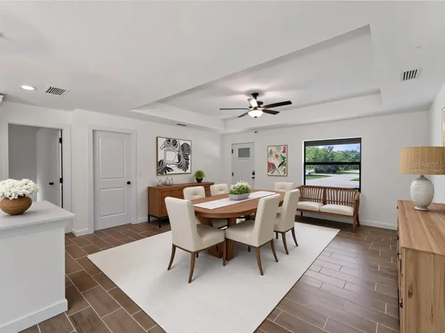Virtually Staged Dining Room