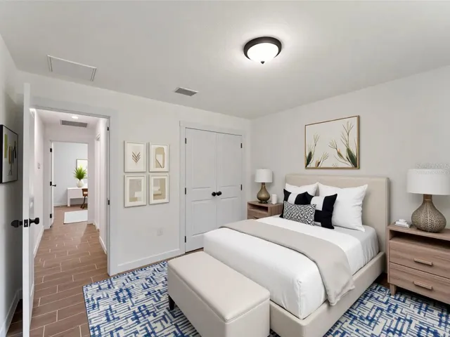 Virtually Staged Bedroom