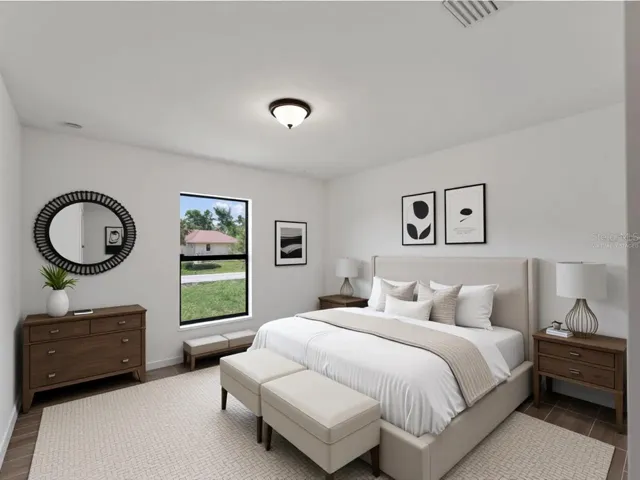 Virtually Staged Bedroom