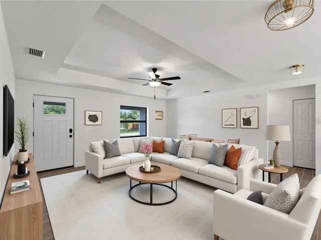 Virtually Staged Living Room