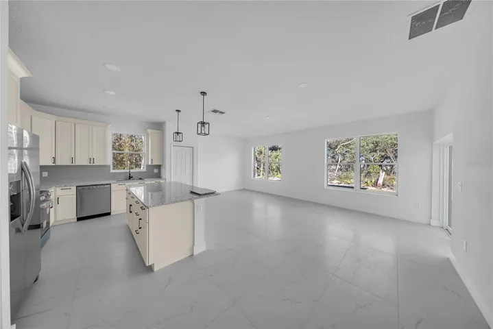 Kitchen and Living Room