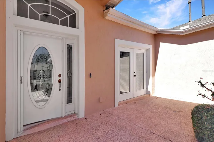 open courtyard in front