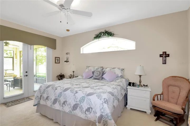 and also has French doors
