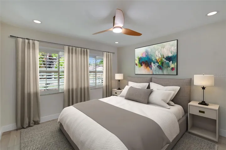 Virtually staged Guest Room