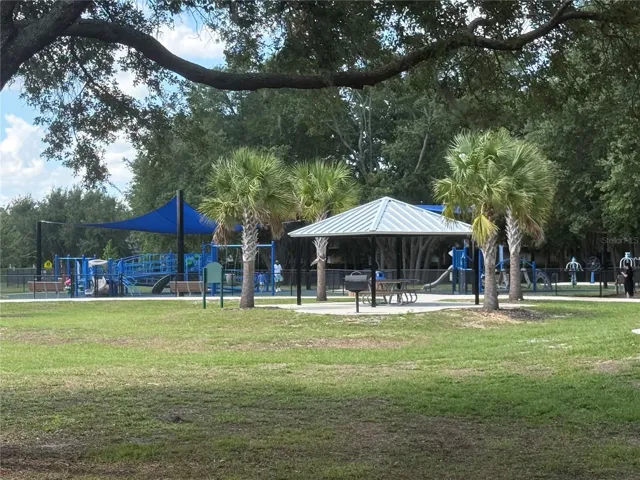Playground and pavilion - great for outdoor get togethers
