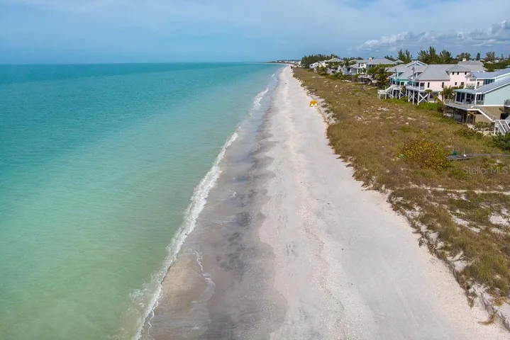 aerial View of the Uncrowded Beaches.