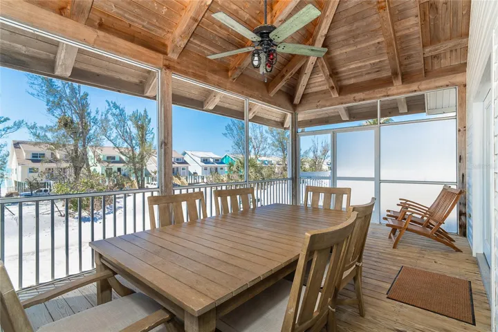 Upstairs Deck with West View.