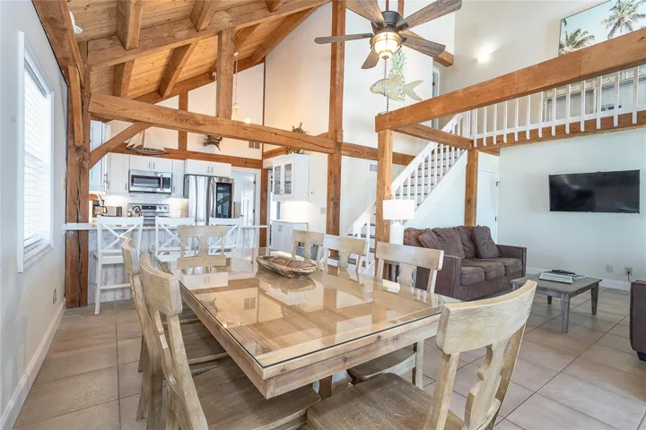Dining and Kitchen.