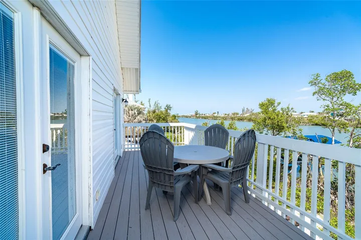 Deck off Guest Bedrooms Overlooking Bocilla Lagoon.
