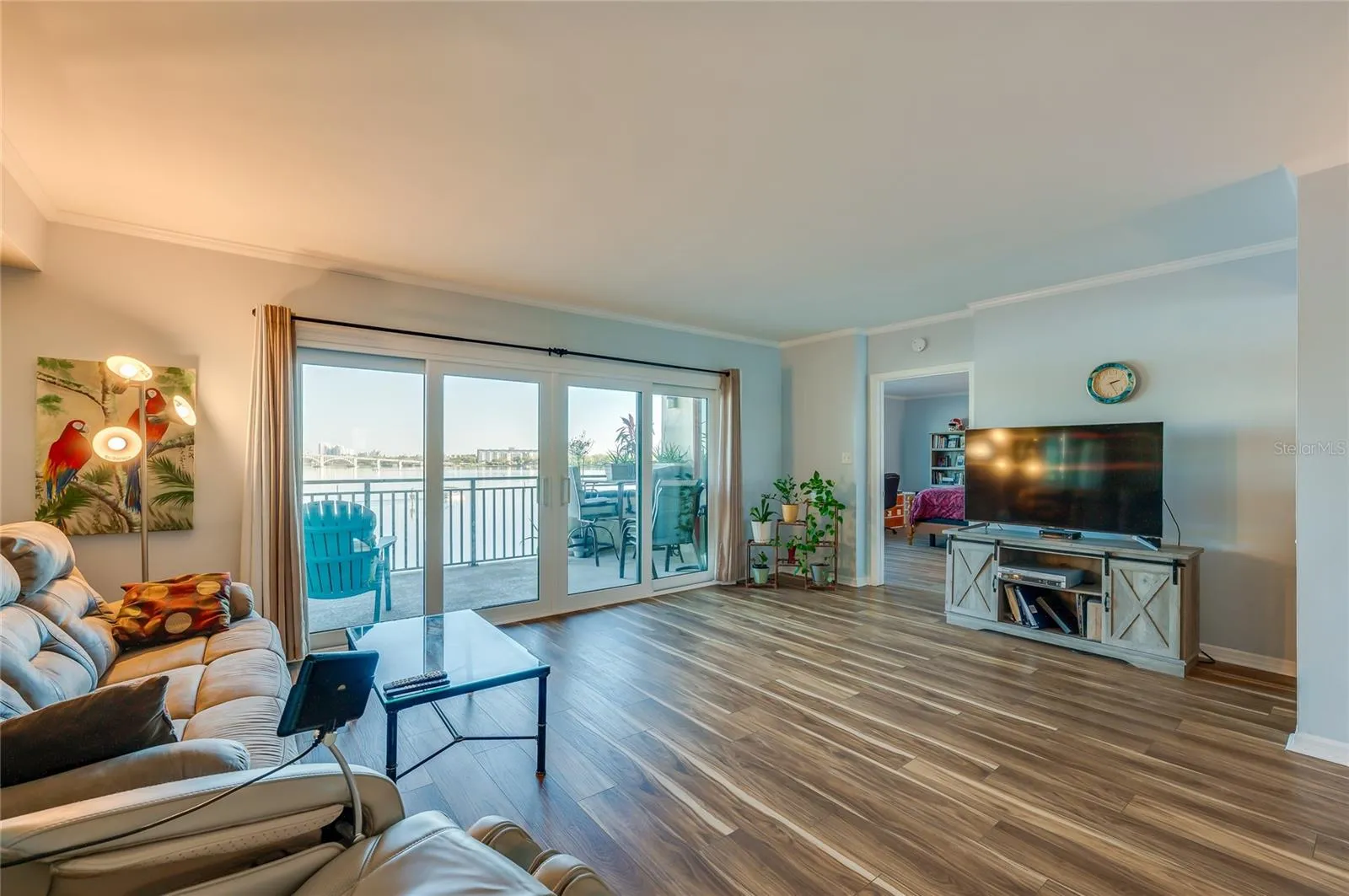 Living area to balcony