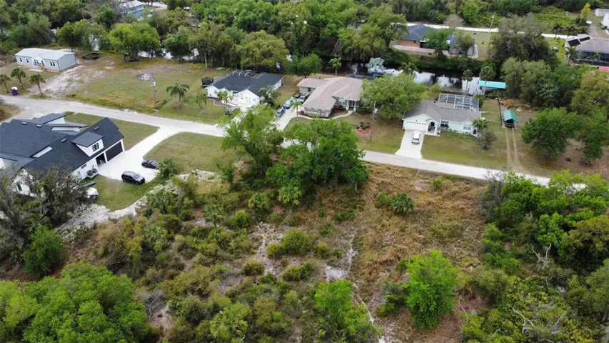 Arial view from the rear side of lot