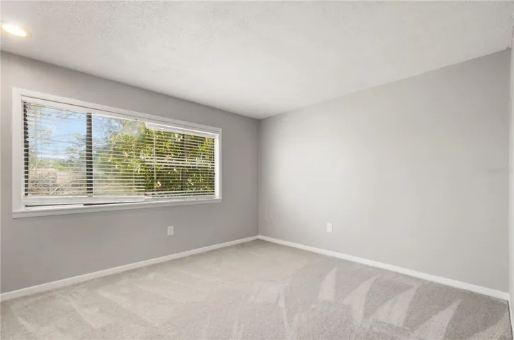 bedroom with new carpeting